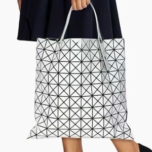 Issey Miyake Pleats Please Geometric Prism Bao Bao Tote Bag Black White
